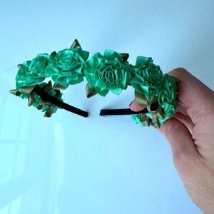 Nordstrom Green Flower Headband
